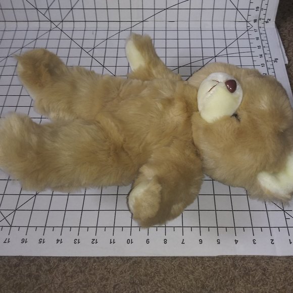 VTG American Wego Inc Tan Bear Stuffed Animal Cuddly Plush 16 Inch Toy 1982 RARE - Picture 7 of 7